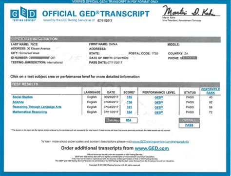 free ged transcripts online.